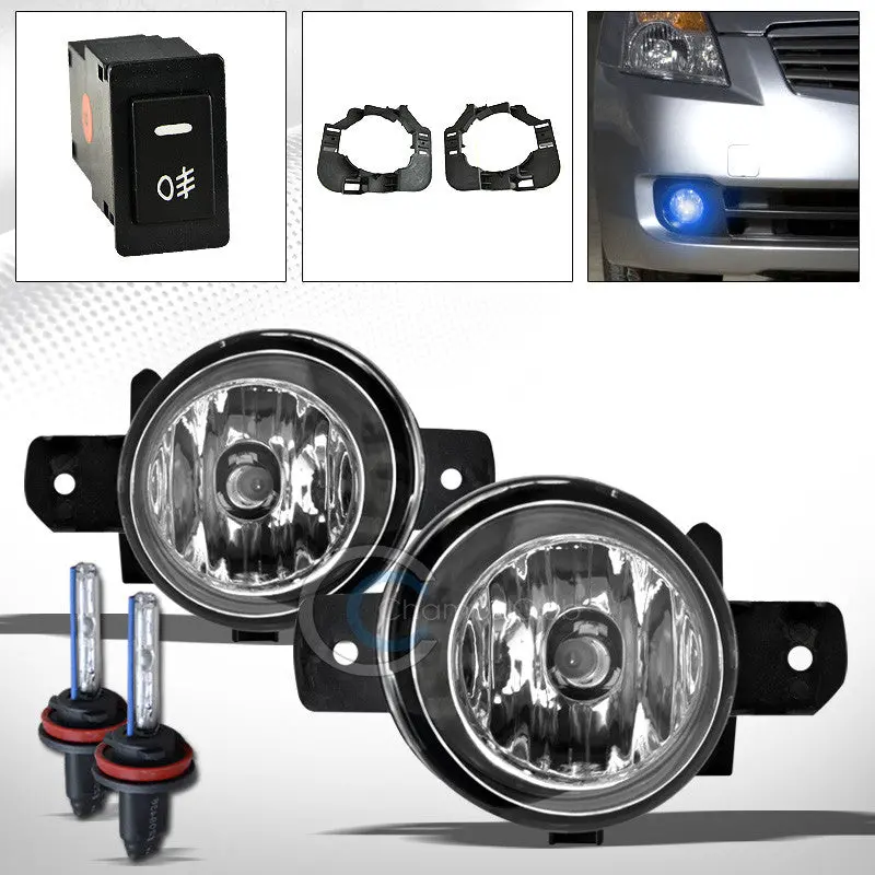 10000K Hid Xenon Fog Light Kit With Switch For 2007+ Nissan Altima Sedan 1