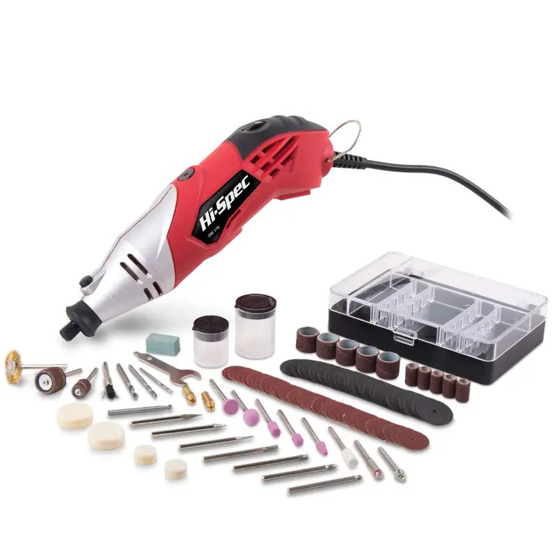 160W Corded Rotary Tool Kit With 120-Piece Dremel-Compatible Accessory Set For Crafts, Repairs & Hobbies 1