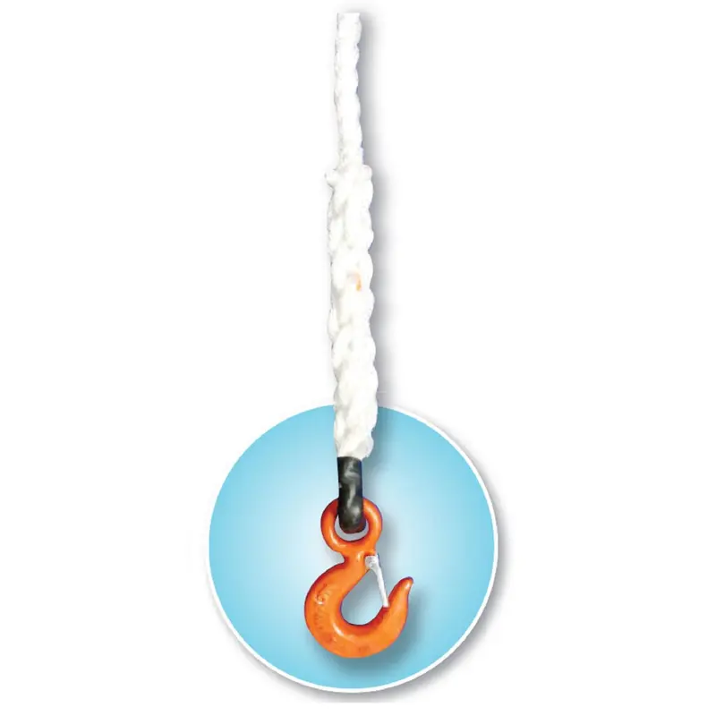 18Mm Certified Polypropylene Rope Fitted With 2-Tonne Snap Hook 1