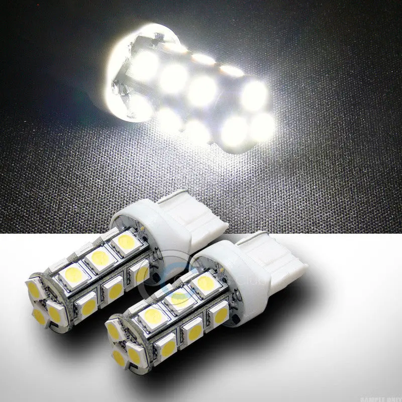 2-Pack 7440/T20 White Led Front Turn Signal Bulbs – 18X 5050 3-Chip Smd, 12V Dc 1