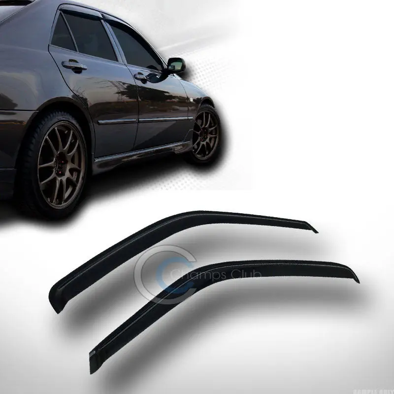 2-Piece Smoke Window Visors For 1996–2012 Chevrolet Express & Gmc Savana – Sun, Rain & Wind Deflectors 1