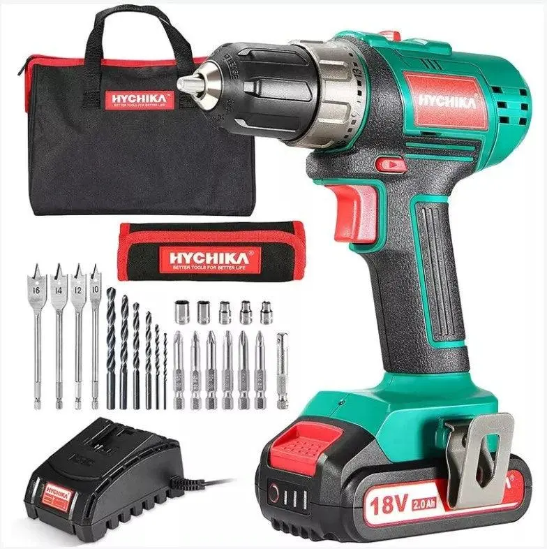 20V/18V Cordless Drill Driver Set – 1500 Rpm, 2000Mah Battery Included 1