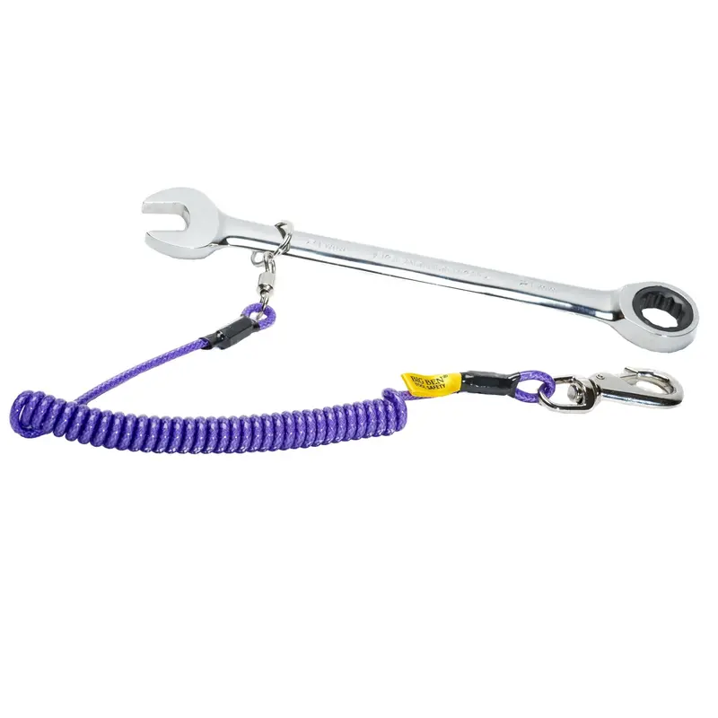 21Mm Flat And Ring Ratchet Spanner With Integrated Tether 1