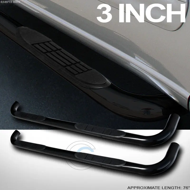3-Inch Black Nerf Bars For 2004–2010 Dodge Durango And 2006+ Dodge Aspen 1