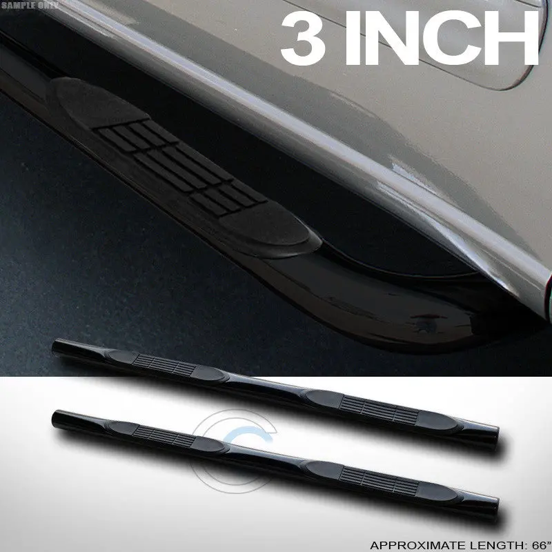 3-Inch Black Steel Tubular Nerf Bars For 2002–2006 Honda Cr-V 1