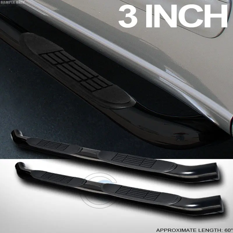 3-Inch Black Tubular Nerf Bars For 2007–2014 Toyota Fj Cruiser 1