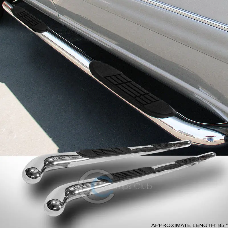 3-Inch Chrome Nerf Bars For 2002–2009 Chevrolet Trailblazer Extended Cab/Gmc Envoy Xl 1