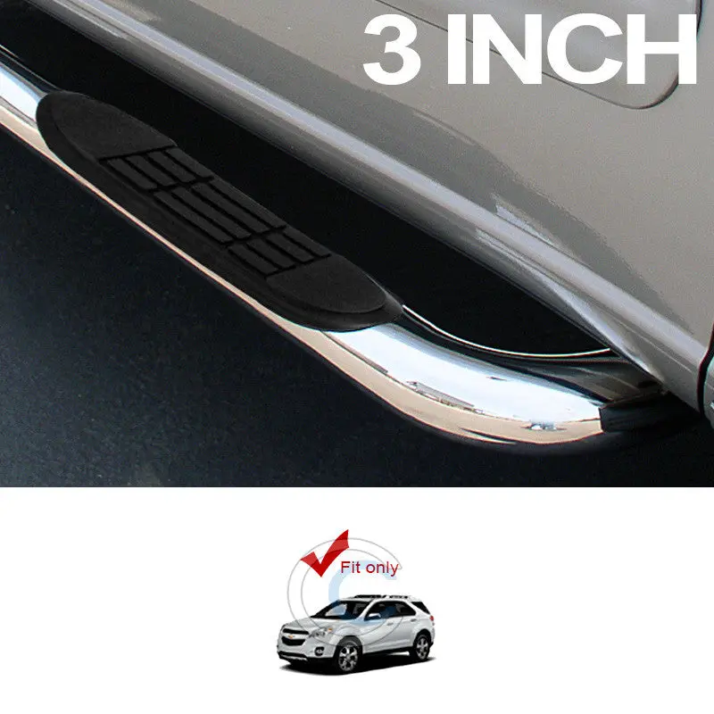 3-Inch Chrome Running Boards For 2010–2016 Chevrolet Equinox & Gmc Terrain 1