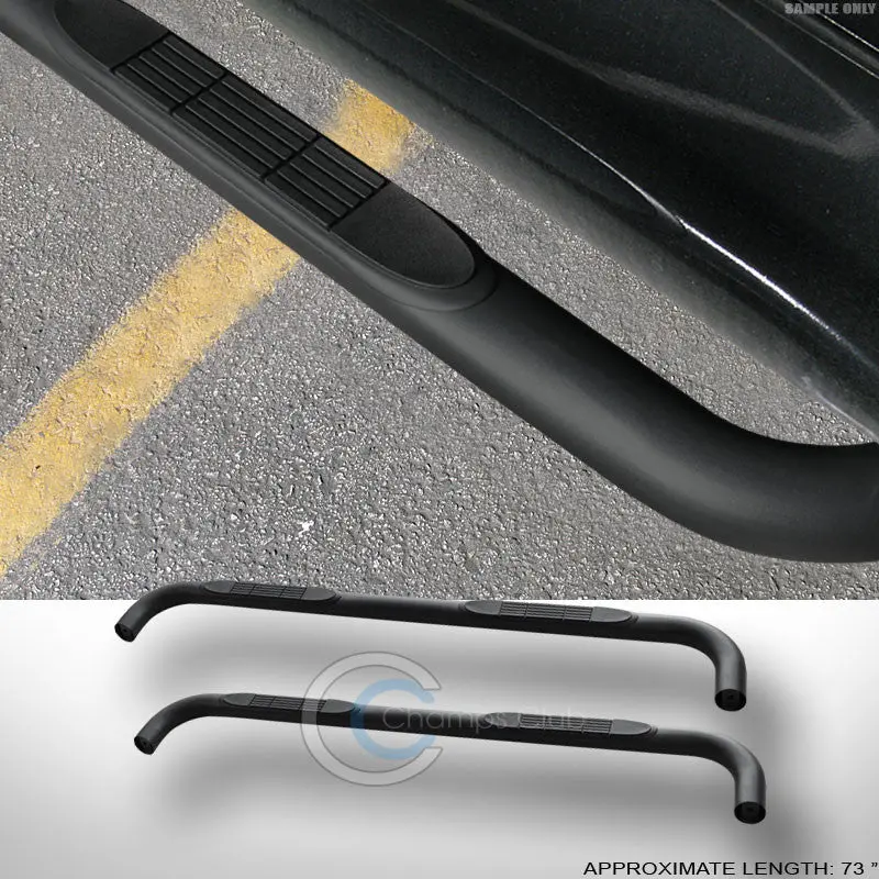 3-Inch Matte Black Nerf Bars With Running Boards For 2000–2014 Gmc Yukon, Cadillac Escalade & Chevrolet Tahoe 1
