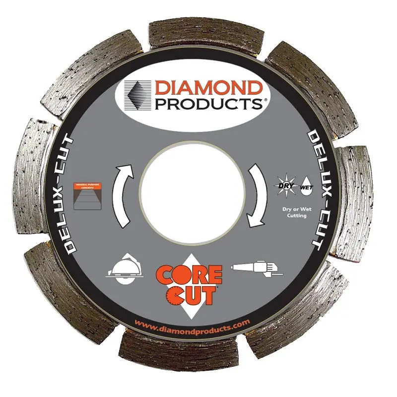 4.5-Inch Delux-Cut Electric Concrete Blade – 0.080" Thickness, 7/8" Arbor 1