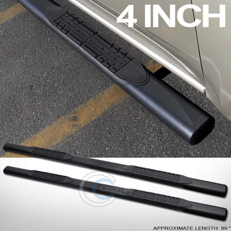 4-Inch Matte Black Nerf Bars And Running Boards For 2009–2014 Ford F-150 Supercrew 1
