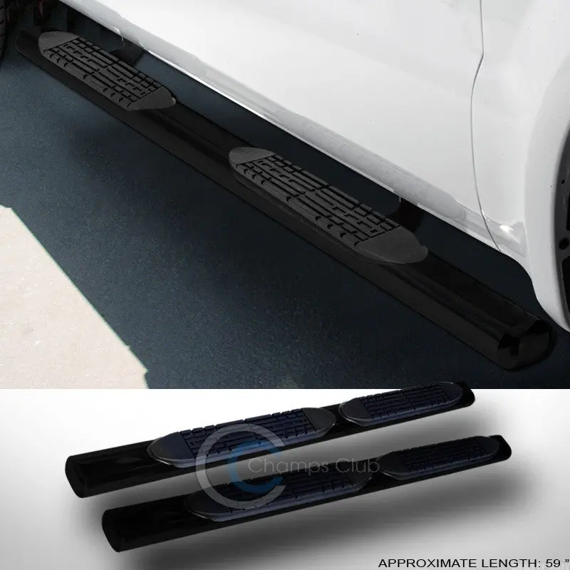4-Inch Oval Black Nerf Bars For 2005–2015 Nissan Xterra 1