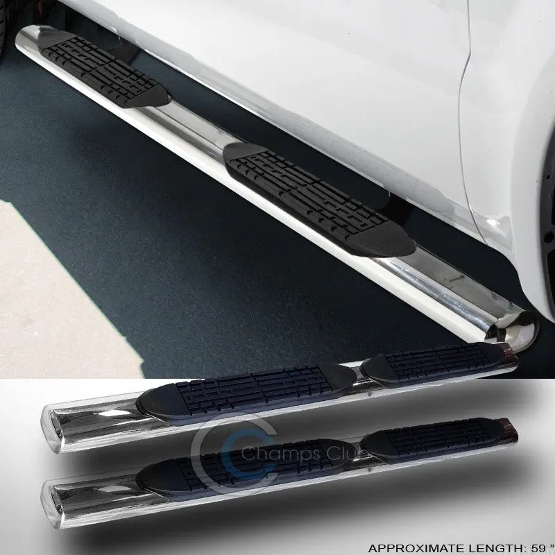 4-Inch Oval Chrome Nerf Bars For 2005–2015 Nissan Xterra 1