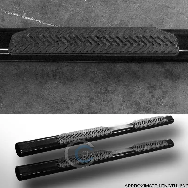 4-Inch Oval Heavy-Duty Black Nerf Bars For 2006–2012 Toyota Rav4 1