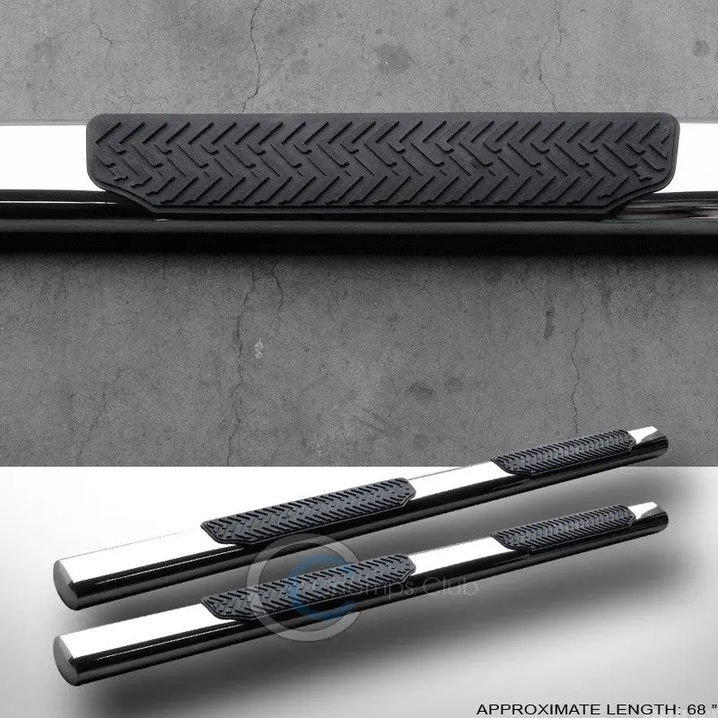 4-Inch Oval Heavy-Duty Stainless Steel Chrome Nerf Bars For 2006–2012 Toyota Rav4 1