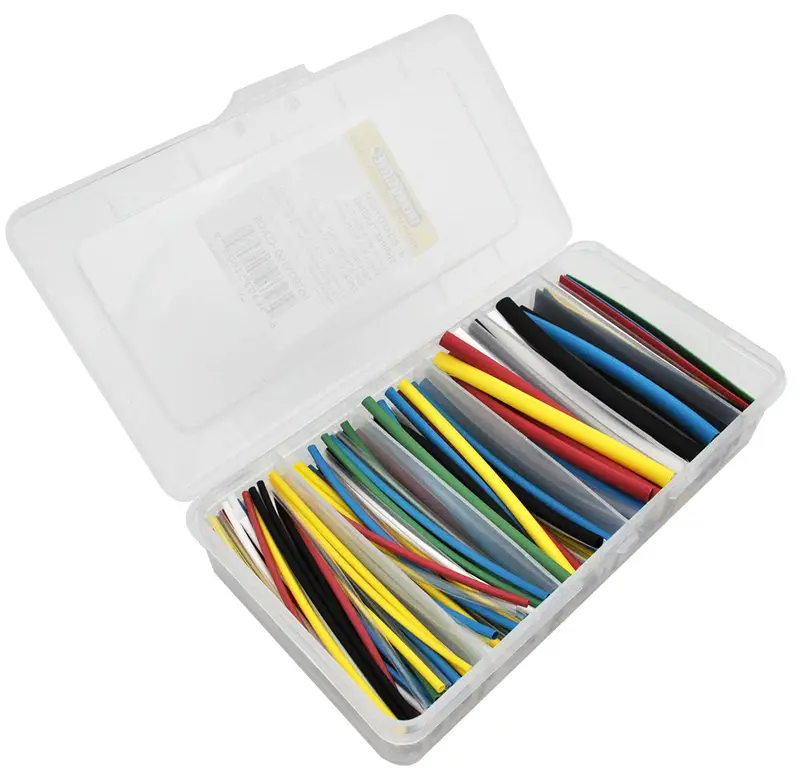 4-Inch Pre-Cut Heat Shrink Tubing Pack (Black) 1