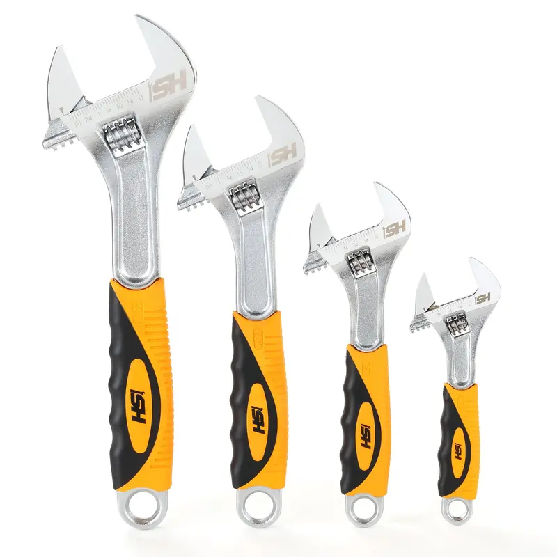 4-Piece Adjustable Wrench Set – Precision Machined 1