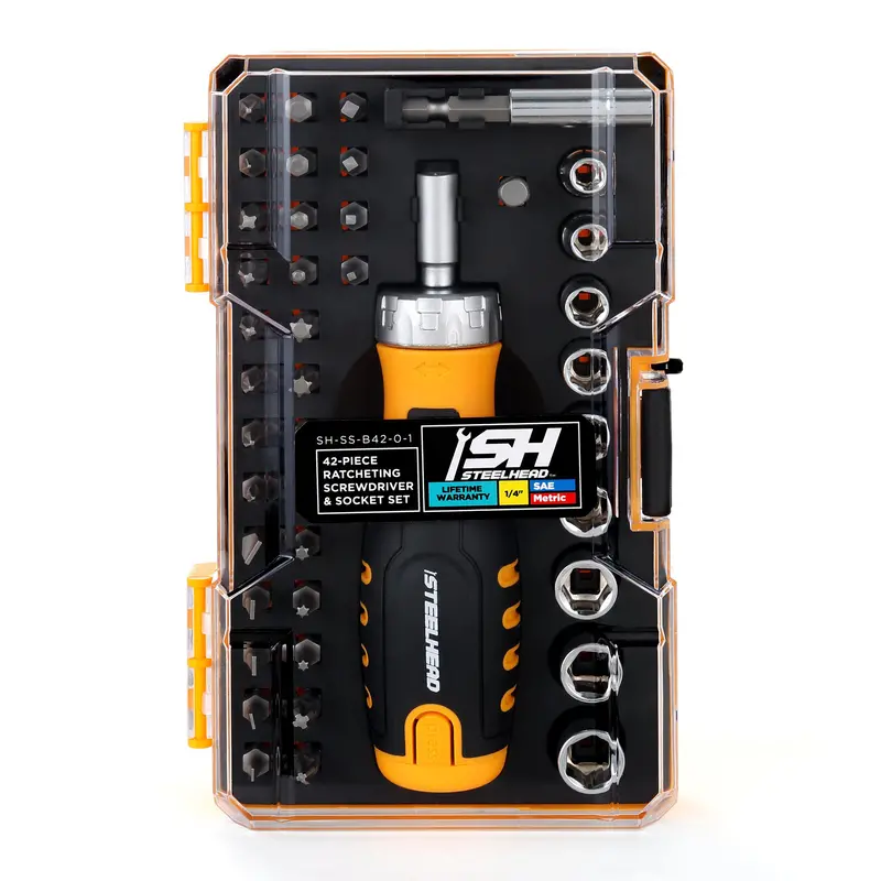 42-Piece Ratcheting Screwdriver And Socket Collection 1