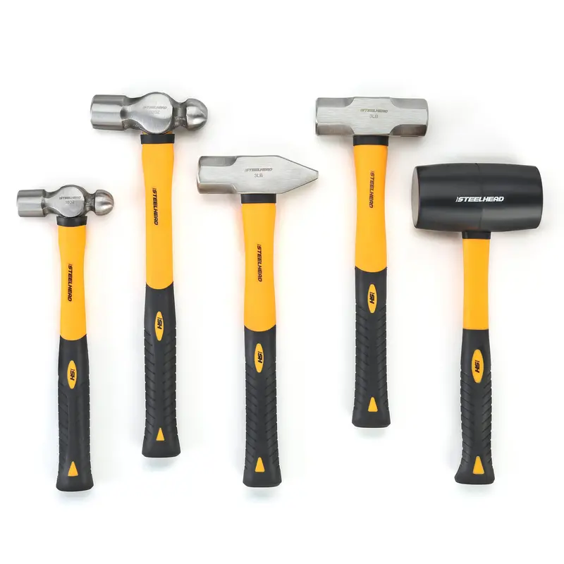 5-Piece Fiberglass-Handle Hammer Set 1
