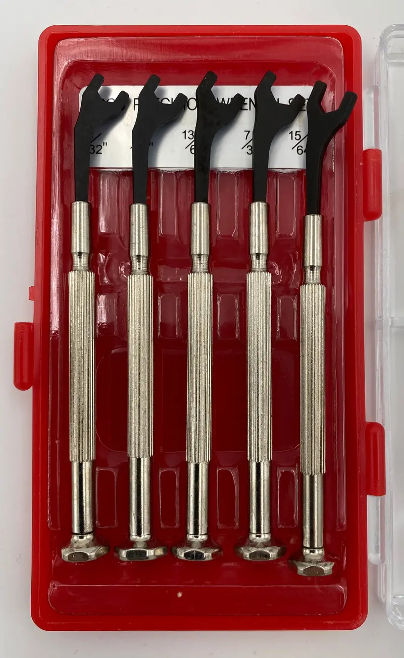 5-Piece Precision Inch Wrench Set For Tight-Space Mechanical Work 1