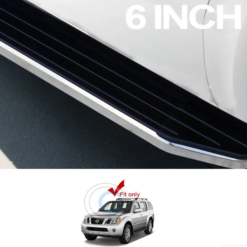 6-Inch Black And Chrome Side Steps For 2005–2012 Nissan Pathfinder – Oe-Style Aluminum & Steel Running Boards 1