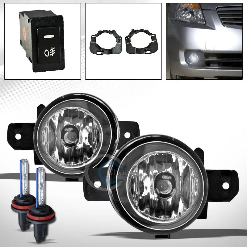 6000K Hid Xenon Fog Light Kit With Switch For 2007+ Nissan Altima Sedan 1