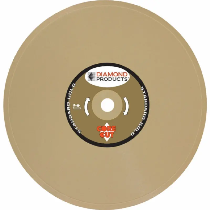 8-Inch Gold Continuous-Rim Tile Cutting Blade – Precision Ceramic & Porcelain Cuts 1