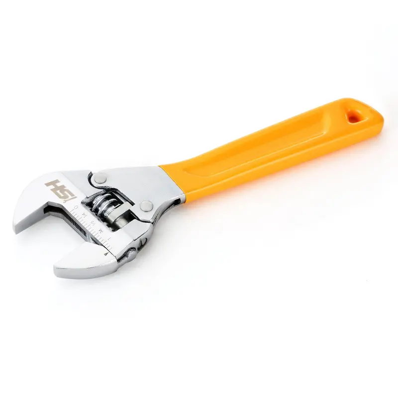 8" Ratcheting Adjustable Wrench – Wide-Mouth Hammerhead Build 1