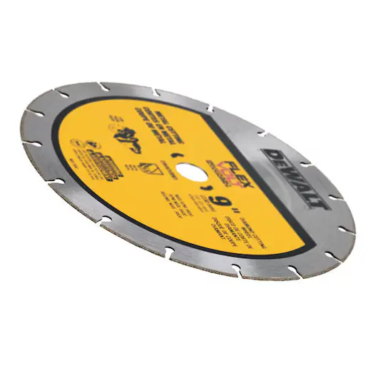 9" Dewalt Flexvolt® Metal-Cutting Diamond Abrasive Wheel 1