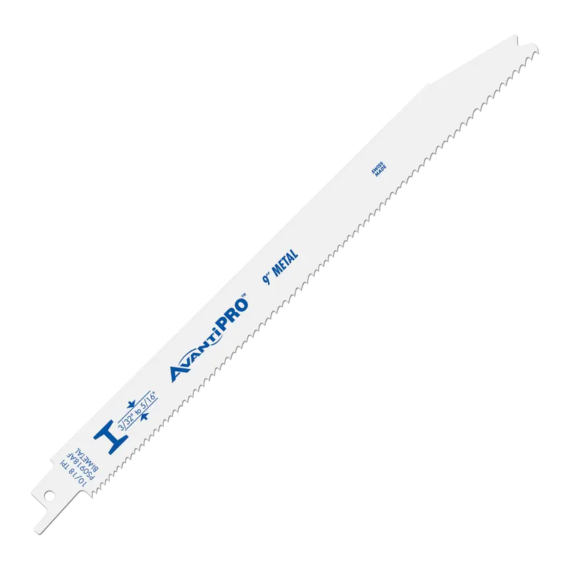 Avantipro Ps0918Af25 – 25-Pack Of 9" 10/18 Tpi Fine-Cut Bi-Metal Reciprocating Blades 1