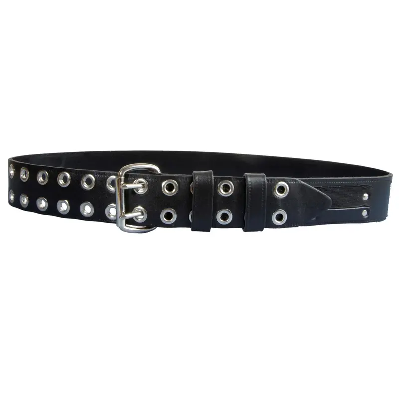 Bigben® 2-Inch Double-Prong Tool Belt With Eyelets – Black 1