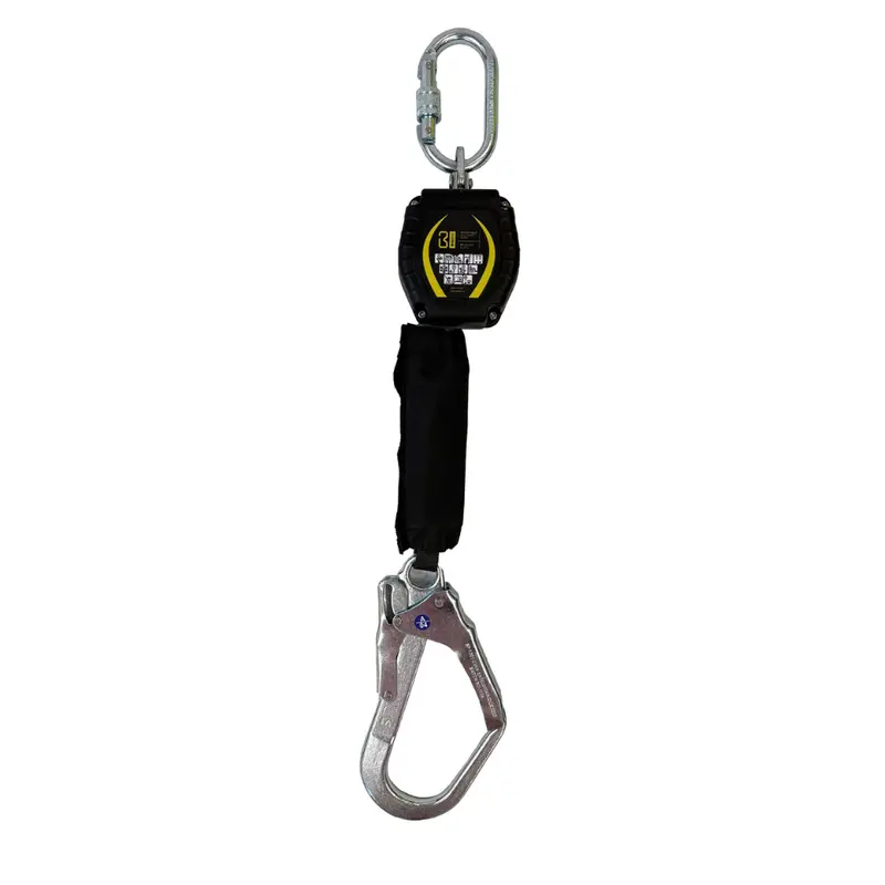 Bigben 2M Retractable Fall Arrest Lanyard With Scaffold Hook 1