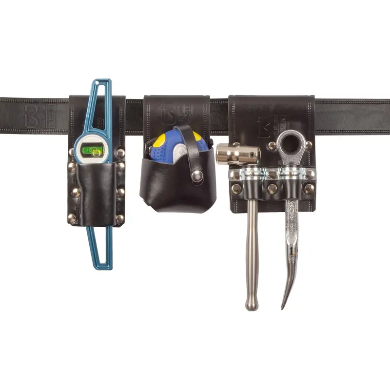 Bigben® Black Leather Multi-Tool Belt Assembly 1