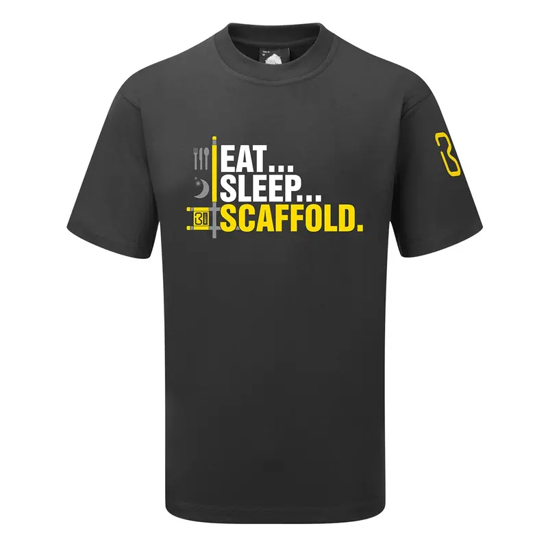 Bigben® 'Eat, Sleep, Scaffold' Crew Neck T-Shirt 1