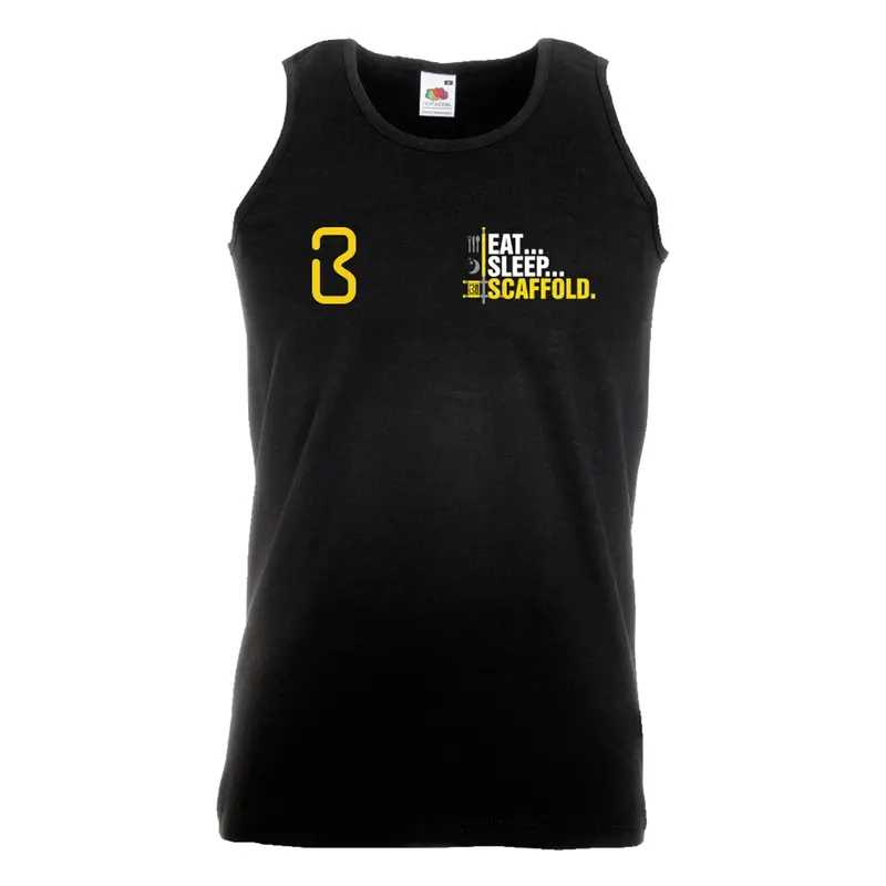Bigben® 'Eat, Sleep, Scaffold' Sleeveless Mesh Vest 1