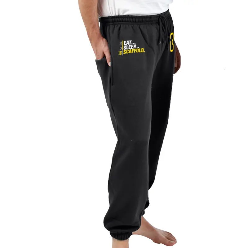 Bigben® 'Eat, Sleep, Scaffold' Stretch-Blend Joggers 1