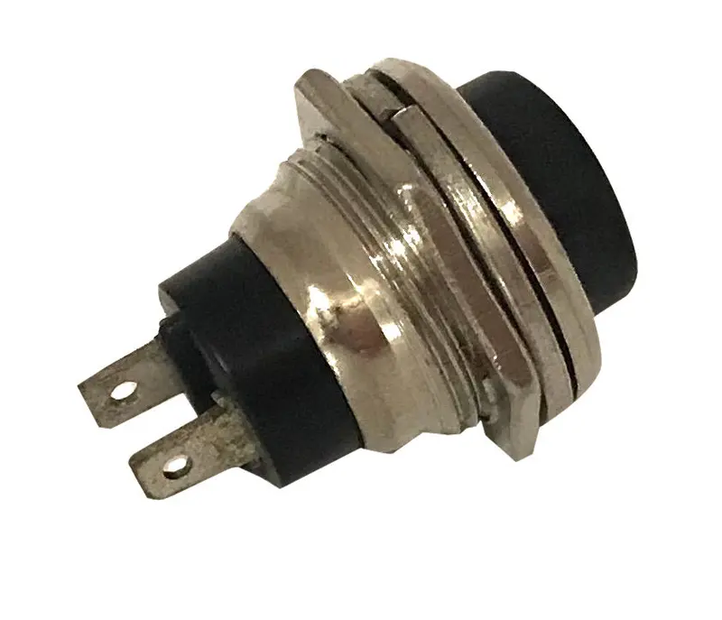 Black Momentary Push Button – Spst Off/(On) Function 1