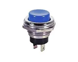 Blue Momentary Push Button – Spst Off/(On) Switch 1