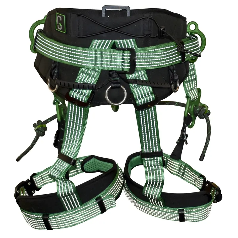 Champion Gear Male Arborist Harness With Twin-Tail Lanyard Points 1