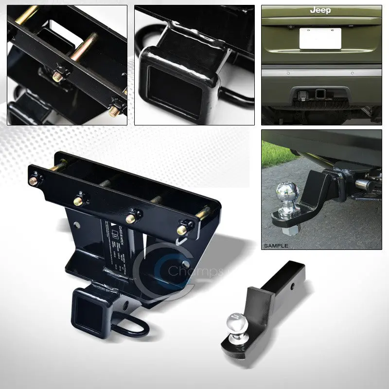 Class 3 Trailer Hitch With 2-Inch Ball Mount And Bumper Tow Package For 2005–2010 Jeep Grand Cherokee 1
