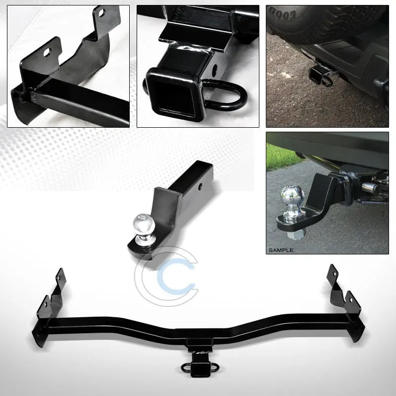 Class 3 Trailer Hitch With 2-Inch Ball Mount And Bumper Tow Package For 2006–2008 & 2009–2010 Hummer H3 1
