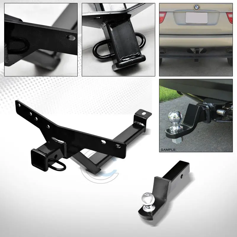 Class 3 Trailer Hitch With 2-Inch Ball Mount And Rear Bumper Tow Assembly For 2000–2006 Bmw X5 (E53) 1