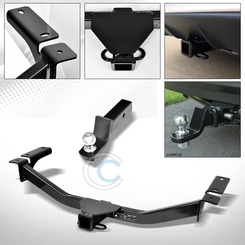 Class 3 Trailer Hitch With 2-Inch Ball Mount And Rear Bumper Tow Assembly For 2007–2014 & 2015 Ford Edge & Lincoln Mkx 1
