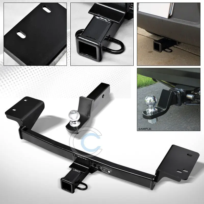 Class 3 Trailer Hitch With 2-Inch Ball Mount And Rear Bumper Tow Kit For 2010–2017 Kia Sportage & Hyundai Tucson 1