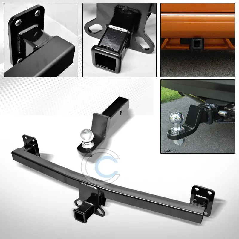Class 3 Trailer Hitch With 2-Inch Ball Mount And Rear Bumper Tow Package For 2004–2010 Volkswagen Touareg & 2007–2015 Audi Q7 1