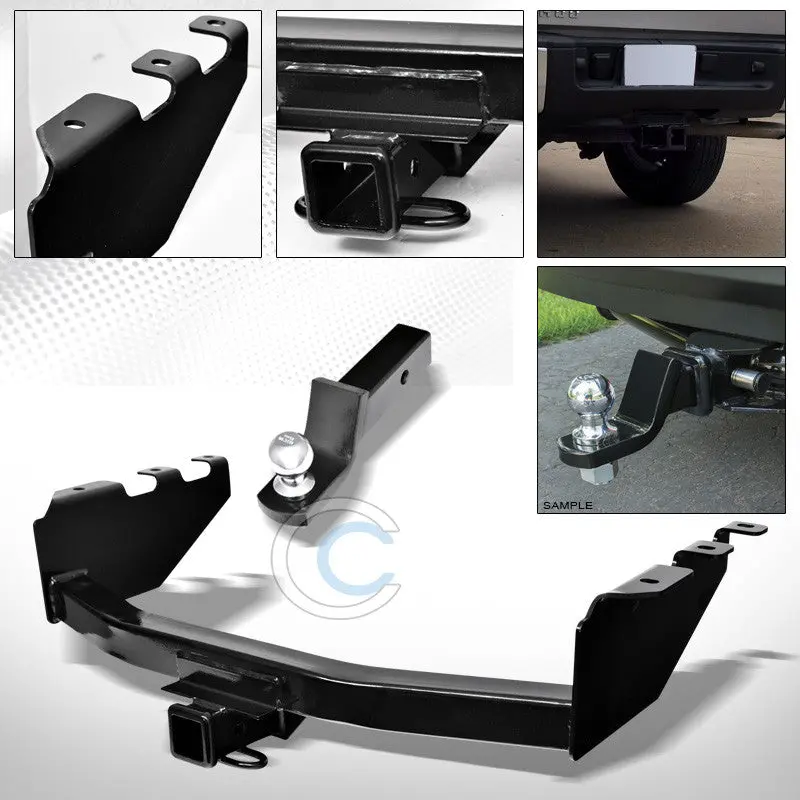 Class 3 Trailer Hitch With 2-Inch Ball Mount And Rear Bumper Tow System For 2007–2017 Chevrolet Silverado & Gmc Sierra 1