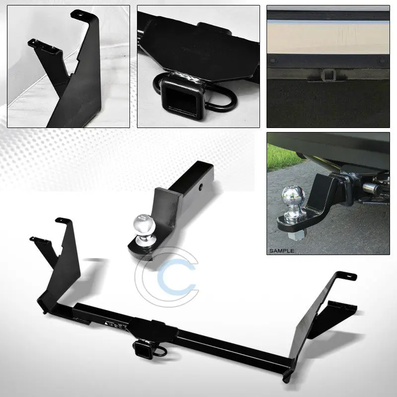 Class Iii Trailer Hitch With 2-Inch Ball Mount & Tow Kit For 2004–2006 & 2007 Dodge Caravan (Stow ’N Go) 1