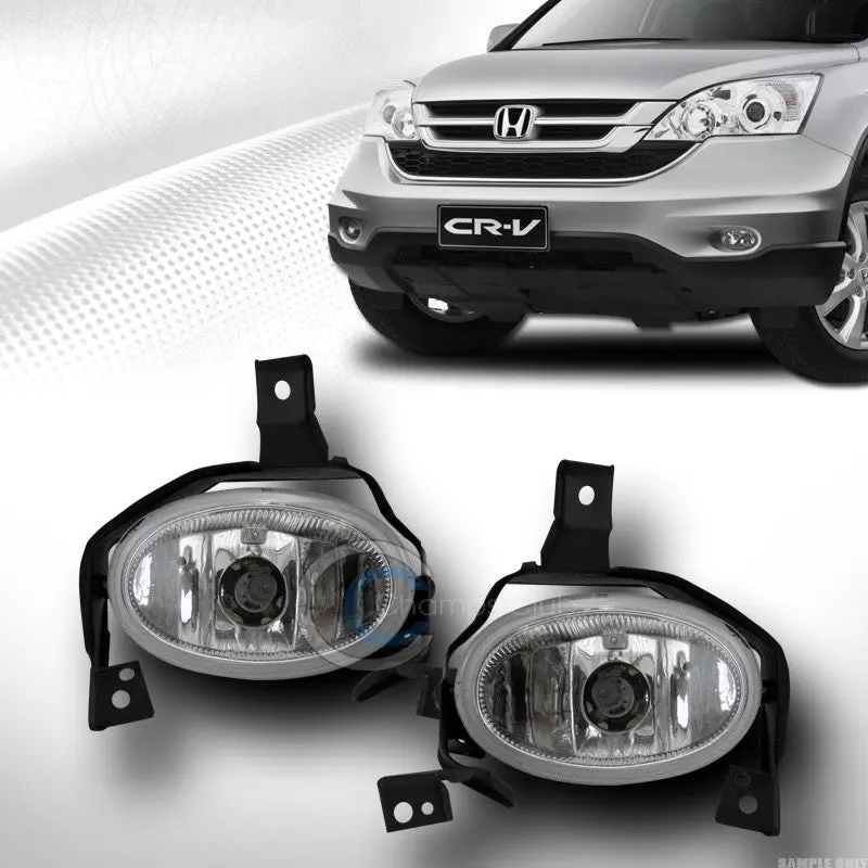 Clear Lens Fog Light Kit With Switch And Wiring For 2010–2011 Honda Cr-V 1