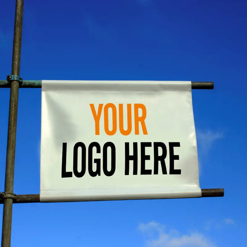 Custom Printed Scaffold Banner With Pole Pockets & Reinforced Eyelets 1