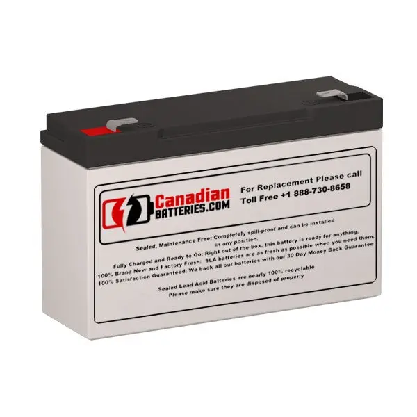 Delta Hr 6-15 Replacement Battery – 6V 12Ah Sla With F1 Terminals 1